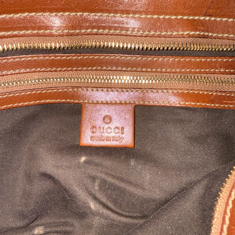 Gucci Tan and Brown Shoulder Bag | Vintage Gucci Bags - Picture 9 of 11